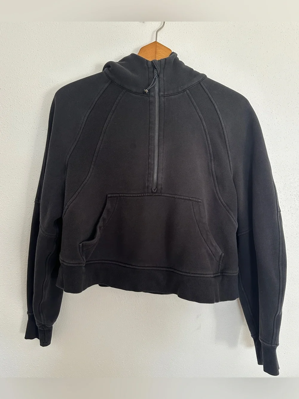 Lululemon Scuba Oversized 1/2 Zip Hoodie Black M/L